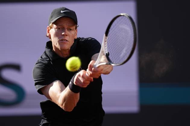 Jannik Sinner (ITA) during the men™s final against Carlos Alcaraz (ESP) of the ATP, Tennis Herren Master 1000 Internazionali BNL d™Italia tournament at Foro Italico on May 18, 2025 (Alfredo Falcone LaPresse)  Copyright: xAlfredoxFalcone LaPressex