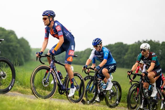 Cycling, 107 Rund um Köln, 18 05 2025 Front Tim Naberman NED, Team Picnic PostNL Cologne North Rhine-Westphalia Germany Copyright: xMarcelxHilgerx
