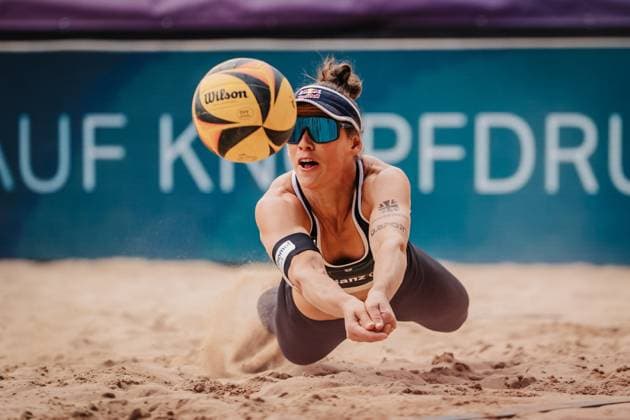 Beach volleyball, German Beach Tour in Düsseldorf