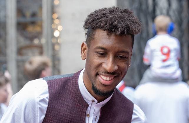 Kingsley Coman FC Bayern Muenchen, 11 Reception and championship ceremony FC Bayern Muenchen men and women, football, Bundesliga, 2024 2025 season, 18 05 2025 Reception and championship ceremony FC Bayern Muenchen men and women, football, Bundesliga, 2024 2025 season, 18 05 2025 Muenchen Copyright: xEibner-Pressefoto HeikexFeinerx EP_HFR