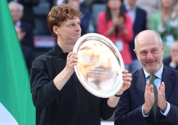 Rome, Italy: Tennis - Italian Internationals 2025, Jannik Sinner and Carlos Alcaraz. Tennis - Italian Open 2025 - Sinner Vs Alcaraz  - ZUMAp169 0819543407st Copyright: xFelicexCalabrox