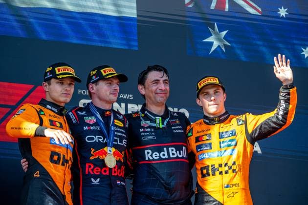 IMOLA, ITALY: Max Verstappen, racing for the Red Bull Racing team during the 2025 Formula 1 Emilia Romagna Grand Prix at the Imola Circuit in Imola, Italy