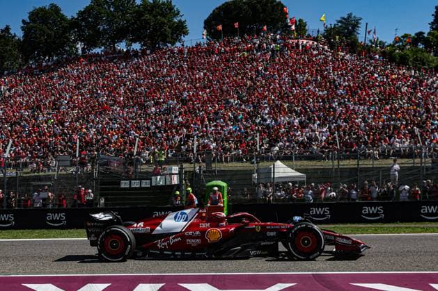 MOTORI - Formula 1 - AWS Gran Premio del Made in Italy e dell Emilia Romagna 2025 - Race Charles Leclerc (MON) - Scuderia Ferrari - Ferrari SF-25 - Ferrari during Formula 1 AWS Gran Premio del Made in Italy e dell Emilia Romagna 2025 - Autodromo Enzo e Dino Ferrari, Imola (BO) Italy from 15th to 18th May 2025, Imola Italy  Copyright: xIPAxSport ABACAx