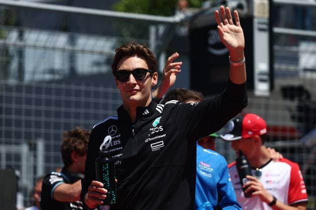F1 Emilia-Romagna Grand Prix 2025 George Russell of Mercedes ahead of the Formula 1 Emilia-Romagna Grand Prix at Autodromo Enzo e Dino Ferrari in Imola, Italy on May 18, 2025. Imola Italy  Copyright: xJakubxPorzyckix originalFilename:porzycki-f1emilia250518_npaMi.jpg