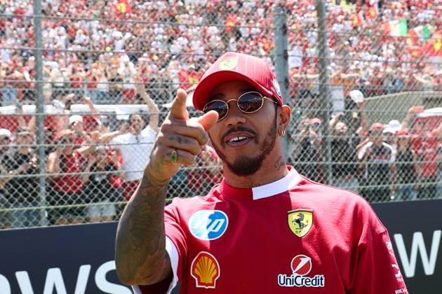 F1 Emilia-Romagna Grand Prix 2025 Lewis Hamilton of Ferrari ahead of the Formula 1 Emilia-Romagna Grand Prix at Autodromo Enzo e Dino Ferrari in Imola, Italy on May 18, 2025. Imola Italy  Copyright: xJakubxPorzyckix originalFilename:porzycki-f1emilia250518_npzc2.jpg