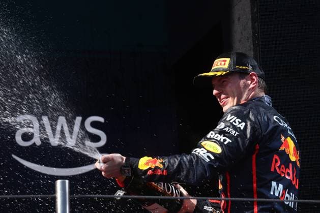 F1 Emilia-Romagna Grand Prix 2025 Max Verstappen of Red Bull Racing on the podium after the Formula 1 Emilia-Romagna Grand Prix at Autodromo Enzo e Dino Ferrari in Imola, Italy on May 18, 2025. Imola Italy  Copyright: xJakubxPorzyckix originalFilename:porzycki-f1emilia250518_npHkD.jpg