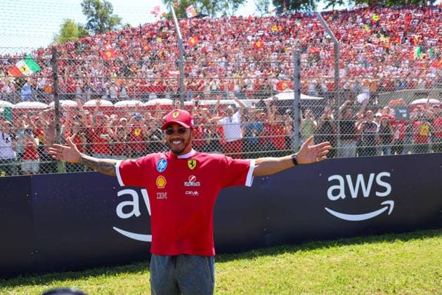 MOTORI - Formula 1 - AWS Gran Premio del Made in Italy e dell Emilia Romagna 2025 - Race Lewis Hamilton (GBR) - Scuderia Ferrari - Ferrari SF-25 - Ferrari during Formula 1 AWS Gran Premio del Made in Italy e dell Emilia Romagna 2025 - Autodromo Enzo e Dino Ferrari, Imola (BO) Italy from 15th to 18th May 2025, Imola Italy  Copyright: xIPAxSport ABACAx