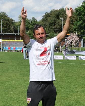 Stuttgart , Soccer Regionalliga Süd , VfB Stuttgart Women vs TSV Schwaben Augsburg , Coach Heiko Gerber VfB