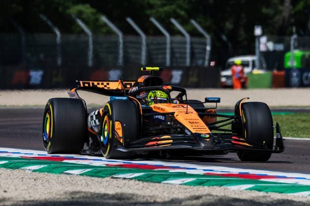 2025 Formula One Emilia Romagna Grand Prix in Imola, Italy - 18 May 2025 Lando Norris of Great Britain and McLaren F1 Team competes during the Formula One Emilia Romagna Grand Prix. Imola Italy Copyright: xJayxHiranox xSOPAxImagesx 2025 F1 Emilia Romagna GP 555324