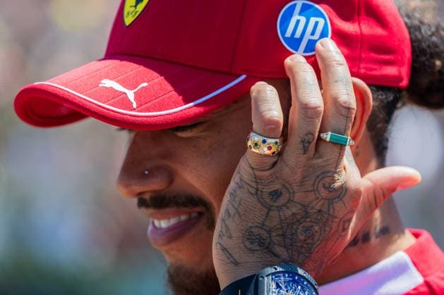 May 18, 2025, Imola, Italy: Lewis Hamilton of Great Britain and Scuderia Ferrari seen during the Formula One Emilia Romagna Grand Prix. Imola Italy - ZUMAs197 20250518_aaa_s197_348 Copyright: xJayxHiranox