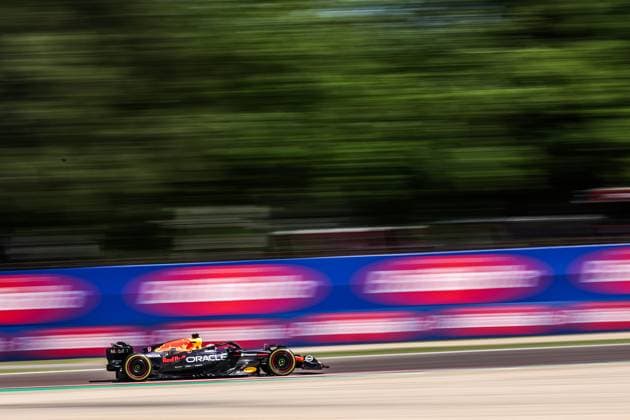 (250519) -- IMOLA, May 19, 2025 -- Red Bull Racing s driver Max Verstappen of the Netherlands competes during the Formula One Emilia Romagna Grand Prix at the Autodromo Internazionale Enzo e Dino Ferrari race track in Imola, Italy, May 18, 2025. (Photo by Xinhua) (SP)ITALY-IMOLA-AUTO-F1 GRAND PRIX QianxJun 
