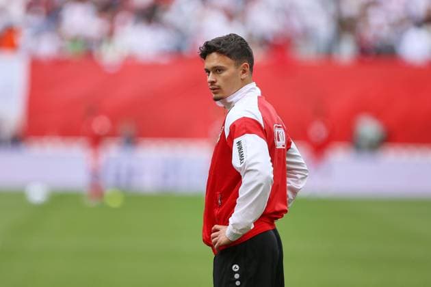 Leipzig, Saxony, Germany, 17 05 2025 Red Bull Arena 34 Matchday, Season 2024 25, 1 Soccer Bundesliga RB Leipzig VfB Stuttgart Fabian Rieder 32, VfB Stuttgart Copyright: xdtsxNachrichtenagenturx dts_67623