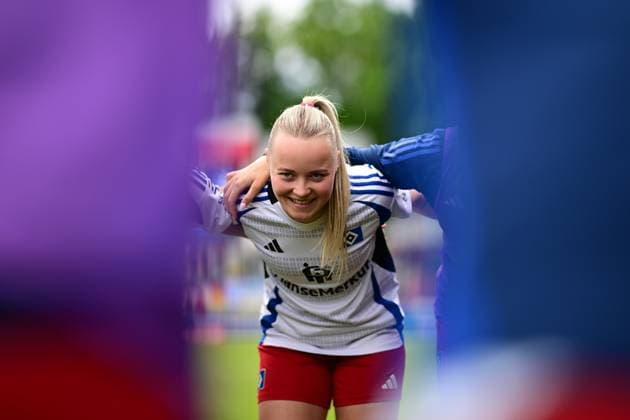 Soccer I Women I Season 2024 2025 I 2 Bundesliga I 26 Matchday I SV Meppen Hamburger SV I 18 05 2025 Close-up, single photo, cropped, portrait, portrait, single image, single photo, body Mia Büchele 17, Hamburger SV Meppen Hänsch Arena Lower Saxony Germany Copyright: xLobeca FelixxSchlikisx