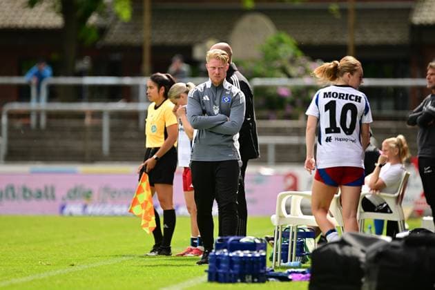 Soccer I Women I Season 2024 2025 I 2 Bundesliga I 26 Matchday I SV Meppen Hamburger SV I 18 05 2025 Marwin Bolz Hamburger SV Meppen Hänsch Arena Lower Saxony Germany Copyright: xLobeca FelixxSchlikisx