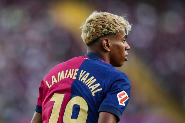 Lamine Yamal FC Barcelona during the LaLiga match between FC Barcelona and Villarreal CF at Olimpic Lluis Companys on May 18, 2025 in Barcelona, Spain Photo by Xavi Bonilla DeFodi Images