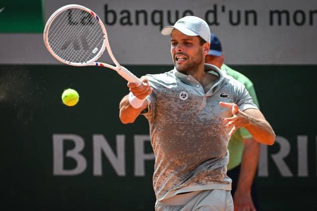 May 19, 2025, Paris, France, France: Gregoire BARRERE of France during the first qualifying day of Roland-Garros 2025, French Open 2025, Grand Slam tennis tournament at Roland-Garros Stadium on May 29, 2025 in Paris, France. Paris France - ZUMAm308 20250519_zsp_m308_013 Copyright: xMatthieuxMirvillex