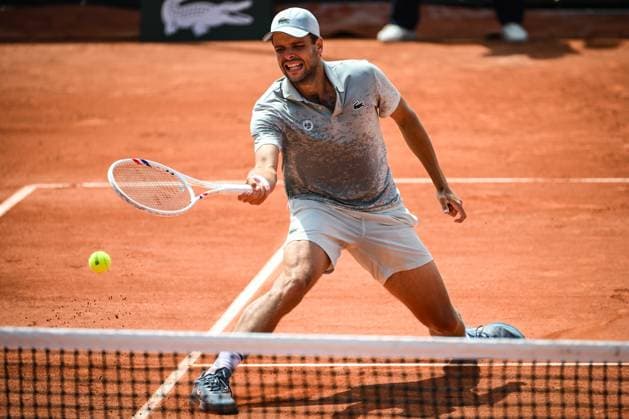 May 19, 2025, Paris, France, France: Gregoire BARRERE of France during the first qualifying day of Roland-Garros 2025, French Open 2025, Grand Slam tennis tournament at Roland-Garros Stadium on May 29, 2025 in Paris, France. Paris France - ZUMAm308 20250519_zsp_m308_014 Copyright: xMatthieuxMirvillex