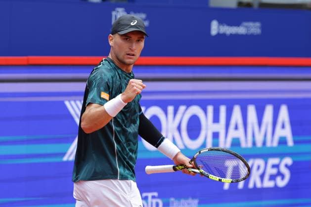 GER, Hamburg, xFSx, ATP500 Mens Tennis Tournament Bitpanda Hamburg Open 2025, Sixteenth Final 19 05 2025 Raphael Collignon BEL Winners fist, jubilation Copyright: HMBxMedia FernandoxSoares