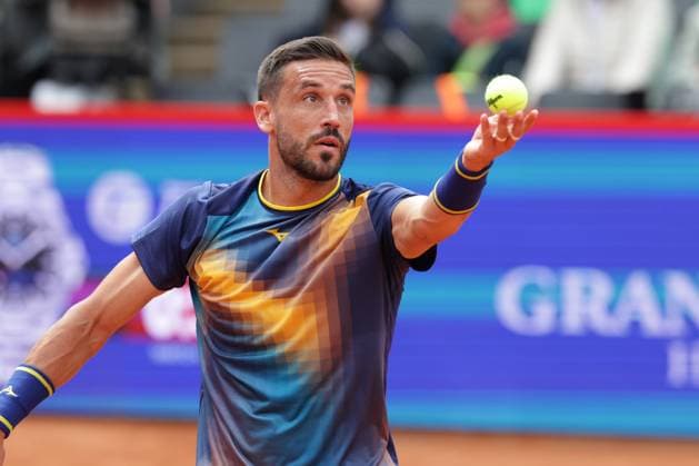GER, Hamburg, xFSx, ATP500 Mens Tennis Tournament Bitpanda Hamburg Open 2025, Sixteenth Final 19 05 2025 Damir Dzumhup BIH makes a serve Copyright: HMBxMedia FernandoxSoares