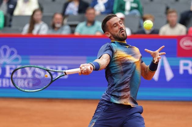 GER, Hamburg, xFSx, ATP500 Mens Tennis Tournament Bitpanda Hamburg Open 2025, Sixteenth Final 19 05 2025 Damir Dzumhup BIH plays a forehand Copyright: HMBxMedia FernandoxSoares
