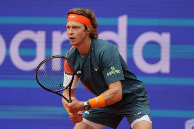 GER, Hamburg, xFSx, ATP500 Mens Tennis Tournament Bitpanda Hamburg Open 2025, Sixteenth Final 19 05 2025 Andrey Rublev RUS waits for a serve Copyright: HMBxMedia FernandoxSoares