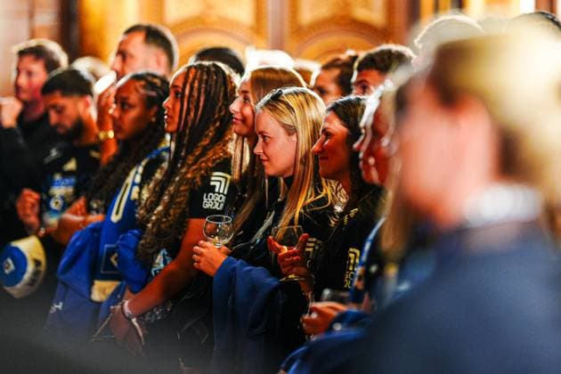 Players Hamburger SV Women GER, Promotion party Hamburger SV, Football, Season 2024 2025, 19 05 2025 GER, Promotion party Hamburger SV, Football, Season 2024 2025, 19 05 2025 Hamburg Copyright: xEibner-Pressefoto MarcelxvonxFehrnx EP_MFN