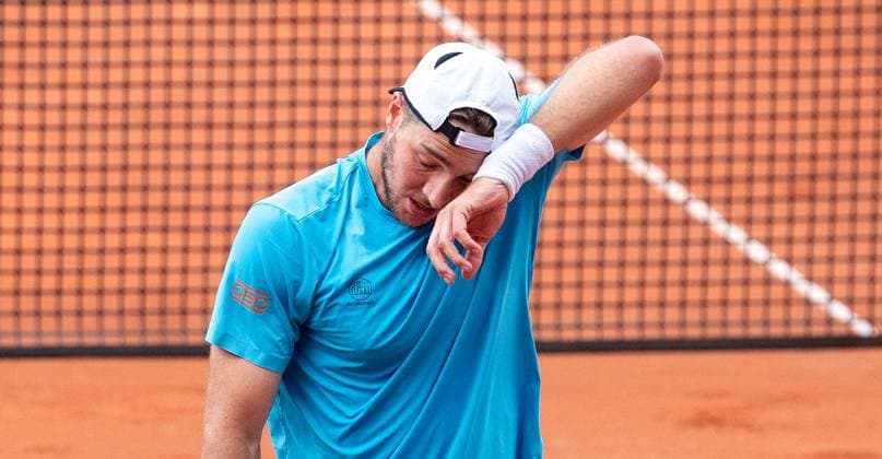19 05 2025, ATP 500, Tennis, Men, Hamburg Open, Hamburg, 1 round, Jan Lennard Struff Germany Justin Engel Germany Justin Engel Germany Hamburg Tennis Stadium Am Rothenbaum Hamburg Germany