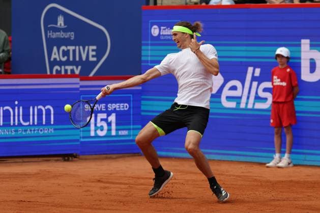GER, Hamburg, xFSx, ATP 500 , Mens Tennis Tournament Bitpanda Hamburg Open 2025, Sixteenth Final 19 05 2025 Alexander Zverev GER plays a forehand Copyright: HMBxMedia FernandoxSoares