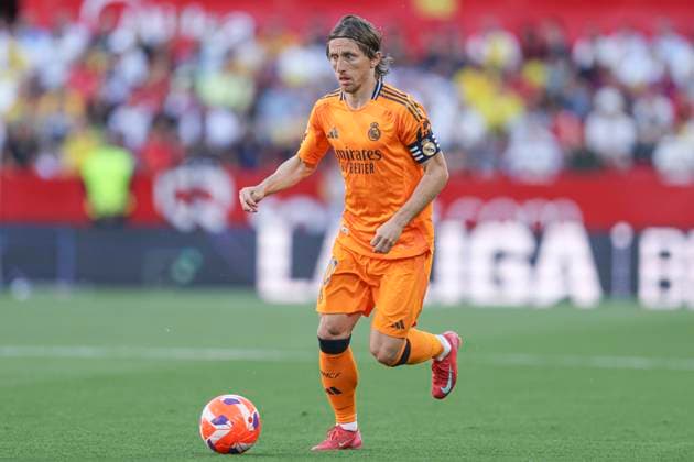 ESP: Sevilla FC-Real Madrid. La Liga. Date 37 Luka Modric of Real Madrid during the La Liga EA Sports match between Sevilla FC and Real Madrid played at Ramon Sanchez Pizjuan Stadium on May 18, 2024 in Sevilla, Spain. kpng Copyright: xAntonioxPozox xPRESSINPHOTOx AP_240518_SEV_RMA_735