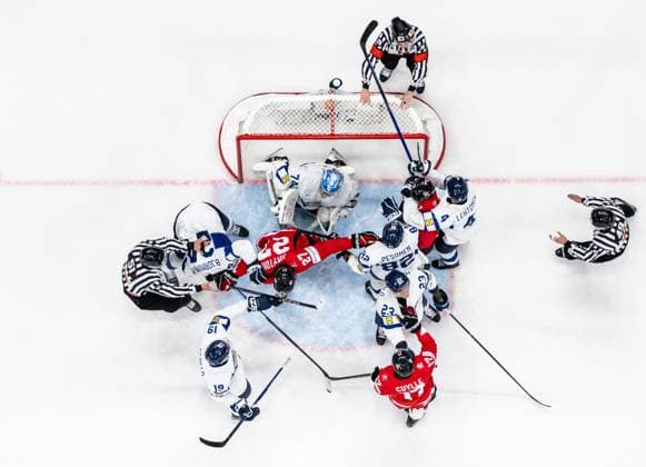 250519 Goaltender Juuse Saros of Finland during 2025 IIHF Ice Hockey World Championship group stage game between Canada and Finland on May 19, 2025 in Stockholm Photo Simon Hastegard BILDBYRAN kod SH SH0623 ishockey ice hockey ishockey vm 2025 vm 2025 iihf world championship kanada canada finland 10 bbeng jubel  Copyright: SIMONxHASTEGARD BB250519SH081