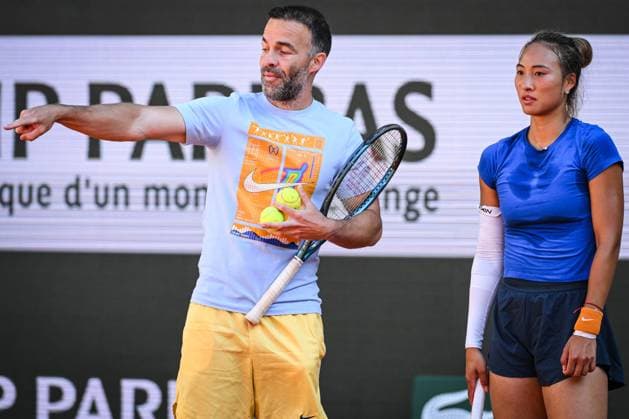 Tennis, French Open in Paris, Training