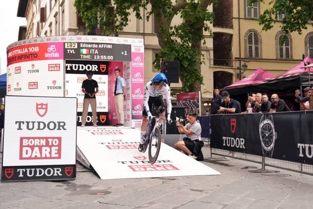 Affini Edoardo of Team Visma Lease A Bike during the stage 10 of the Giro d™Italia from Lucca to Pisa Tudor ITT (Individual Time Trial), Italy - Tuesday, May 20, 2025. - cycling.  Copyright: xMassimoxPaolone LaPressex