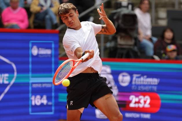 GER, Hamburg, xFSx, ATP 500 , Mens Tennis Tournament Bitpanda Hamburg Open 2025, Sixteenth Final 20 05 2025 Flavio Cobolli ITA plays a forehand Copyright: HMBxMedia FernandoxSoares