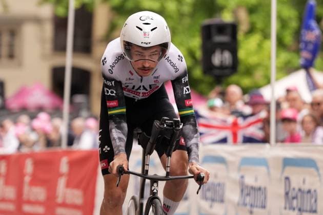 Vine Jay of Uae Team Emirates Xrg during the stage 10 of the Giro d™Italia from Lucca to Pisa Tudor ITT (Individual Time Trial), Italy - Tuesday, May 20, 2025. - cycling.  Copyright: xMassimoxPaolone LaPressex