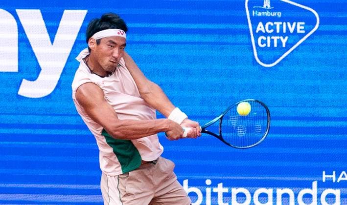 20 05 2025, ATP 500, Tennis, Men, Hamburg Open, Hamburg, 1 round, Yunchaokete Bu China Frances Tiafoe USA Yunchaokete Bu China Hamburg Tennis Stadium Am Rothenbaum Hamburg Germany