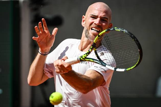 May 20, 2025, Paris, France, France: Adrian MANNARINO of France during the second qualifying day of Roland-Garros 2025, French Open 2025, Grand Slam tennis tournament at Roland-Garros Stadium on May 20, 2025 in Paris, France. Paris France - ZUMAm308 20250520_zsp_m308_050 Copyright: xMatthieuxMirvillex