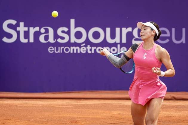 TENNIS: Internationaux de Strasbourg 20 05 2025 Court Patrice Dominguez. XINYU WANG (CHI)  Copyright: xelyxandroxcegarrax
