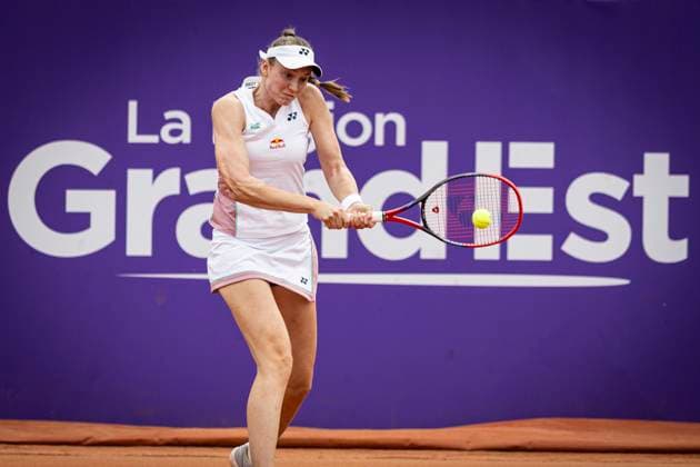 TENNIS: Internationaux de Strasbourg 20 05 2025 Court Patrice Dominguez. ELENA RYBAKINA (KAZ)  Copyright: xelyxandroxcegarrax