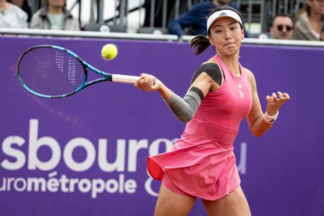 TENNIS: Internationaux de Strasbourg 20 05 2025 Court Patrice Dominguez. XINYU WANG (CHI)  Copyright: xelyxandroxcegarrax