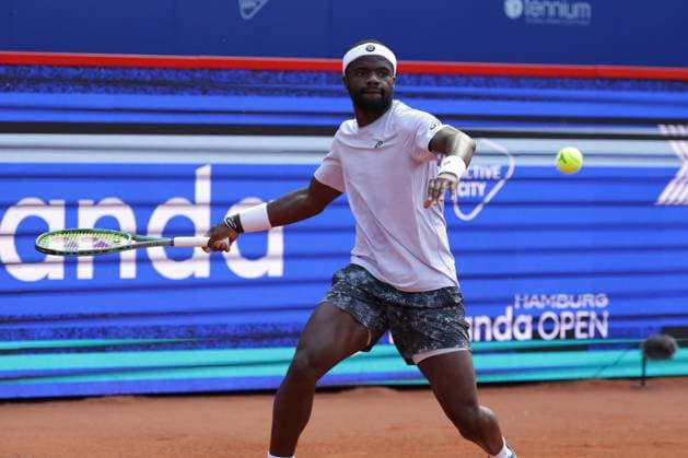 GER, Hamburg, xFSx , ATP 500 , Mens Tennis Tournament Bitpanda Hamburg Open 2025, Sixteenth Final 20 05 2025 Frances Tiafoe USA plays a forehand Copyright: HMBxMedia FernandoxSoares