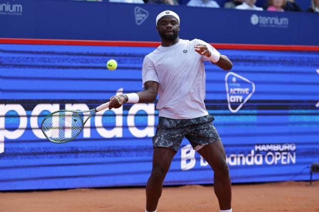 GER, Hamburg, xFSx , ATP 500 , Mens Tennis Tournament Bitpanda Hamburg Open 2025, Sixteenth Final 20 05 2025 Frances Tiafoe USA plays a forehand Copyright: HMBxMedia FernandoxSoares