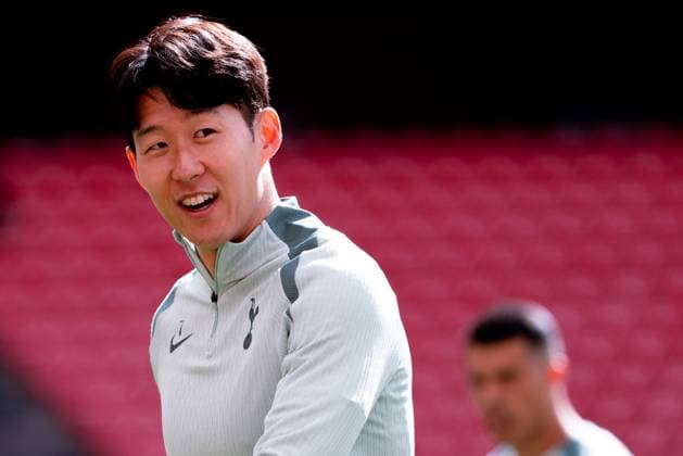 Tottenham Hotspur Training Session - UEFA Europa League Final 2025 Son Heung-Min of Tottenham Hotspur during Tottenham Hotspur training session ahead of the UEFA Europa League Final 2025 between Tottenham Hotspur and Manchester United, ManU at San Mames Stadium on May 20, 2025 in Bilbao, Spain. Bilbao San Mames Stadium Italy Copyright: xGiuseppexMaffiax UEL_Final_Tottenham-MD-1_200525_DSC0483