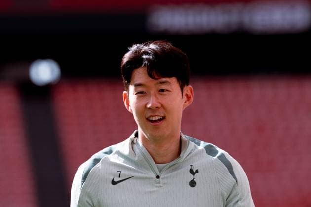Tottenham Hotspur Training Session - UEFA Europa League Final 2025 Son Heung-Min of Tottenham Hotspur during Tottenham Hotspur training session ahead of the UEFA Europa League Final 2025 between Tottenham Hotspur and Manchester United, ManU at San Mames Stadium on May 20, 2025 in Bilbao, Spain. Bilbao San Mames Stadium Italy Copyright: xGiuseppexMaffiax UEL_Final_Tottenham-MD-1_200525_DSC0694