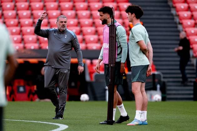 Football, EL Final in Bilbao, Tottenham Hotspur, Training
