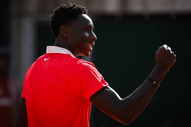 May 20, 2025, Paris, France, France: Moise KOUAME of France celebrates his point during the second qualifying day of Roland-Garros 2025, French Open 2025, Grand Slam tennis tournament at Roland-Garros Stadium on May 20, 2025 in Paris, France. Paris France - ZUMAm308 20250520_zsp_m308_063 Copyright: xMatthieuxMirvillex