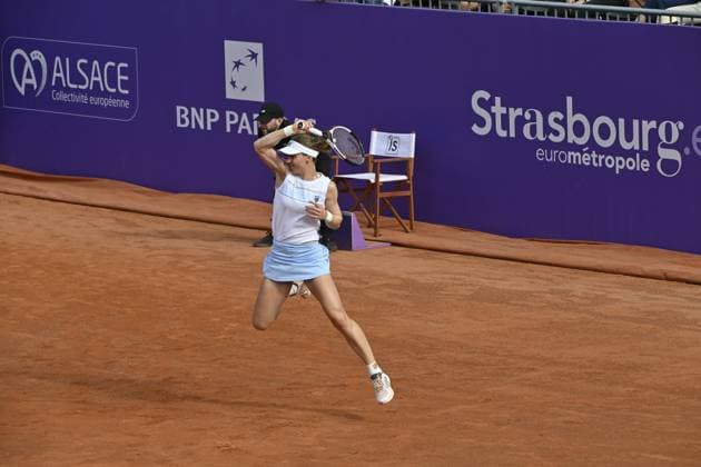 Tennis : Internationaux de Strasbourg 2025 - WTA, Tennis Damen 500 Tennis - Internationaux de Strasbourg 2025 - WTA 500 - Liudmila Samsonova - Russie France  Copyright: xChryslenexCaillaudx xPsnewZx