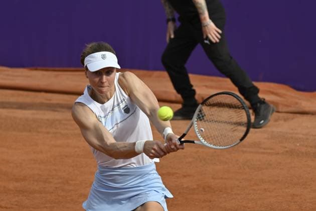 Tennis : Internationaux de Strasbourg 2025 - WTA, Tennis Damen 500 Tennis - Internationaux de Strasbourg 2025 - WTA 500 - Liudmila Samsonova - Russie France  Copyright: xChryslenexCaillaudx xPsnewZx