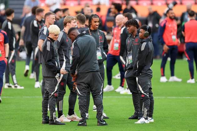 Football, EL Final in Bilbao, Manchester United, Training
