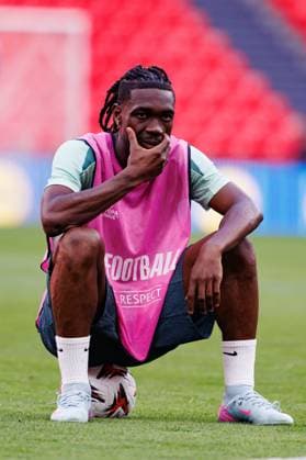 Yves Bissouma seen during Official Training session of Tottenham Hotspur FC before UEFA Europa League Final (Maciej Rogowski) Bilbao San Mames Spain Copyright: xMaciejxRogowskix tottenhamtraining2425-41