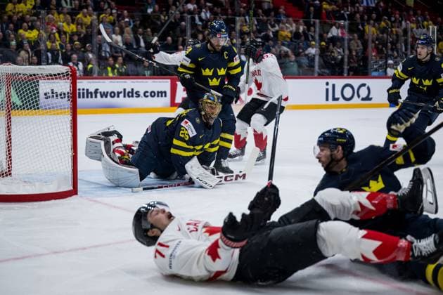 Ice hockey, World Championship, Sweden - Canada